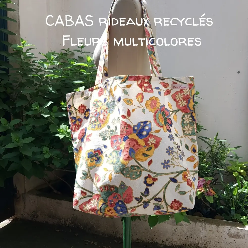Cabas en rideaux recyclés Cabas en rideaux recyclés