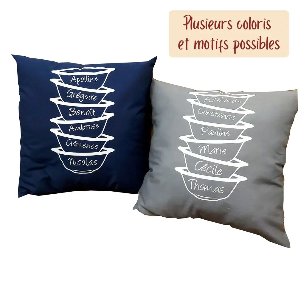 Coussin personnalisable avec graphisme Coussin personnalisable avec graphisme
