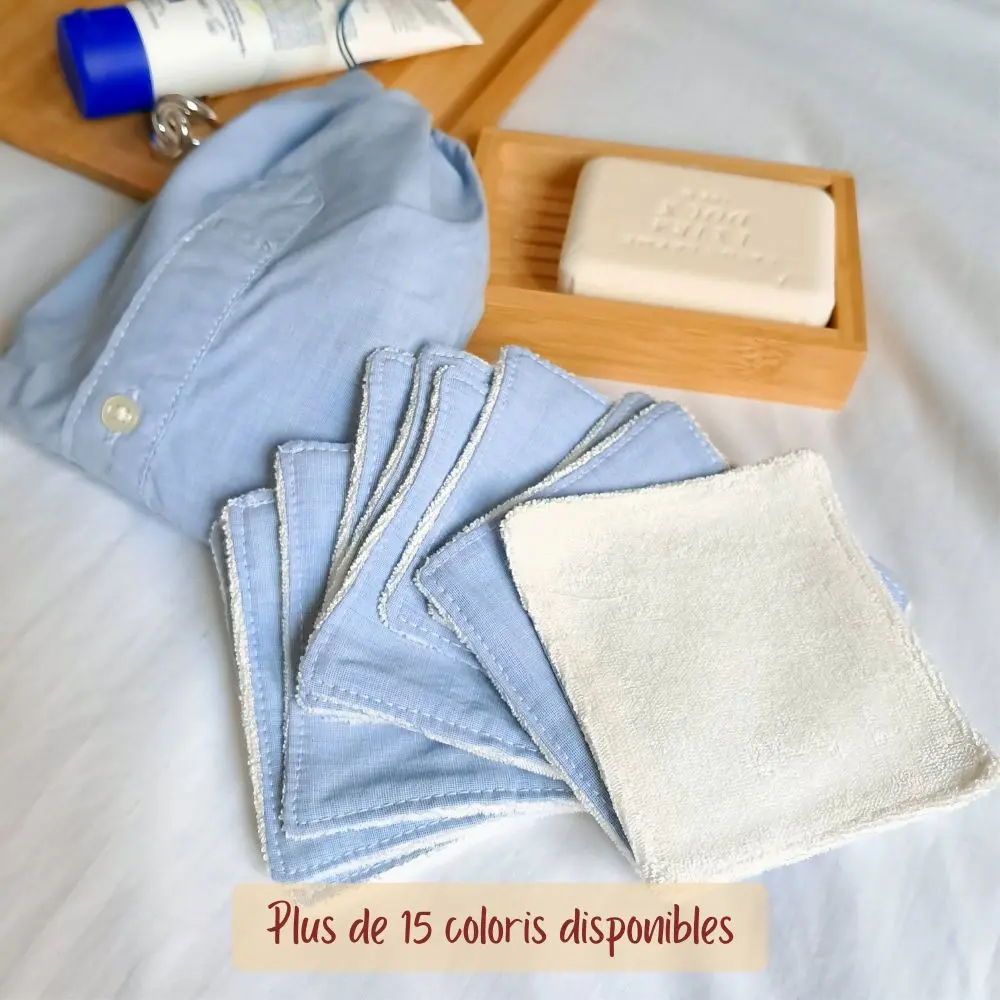 Lingettes lavables (10) avec pochon de rangement Lingettes lavables (10) avec pochon de rangement