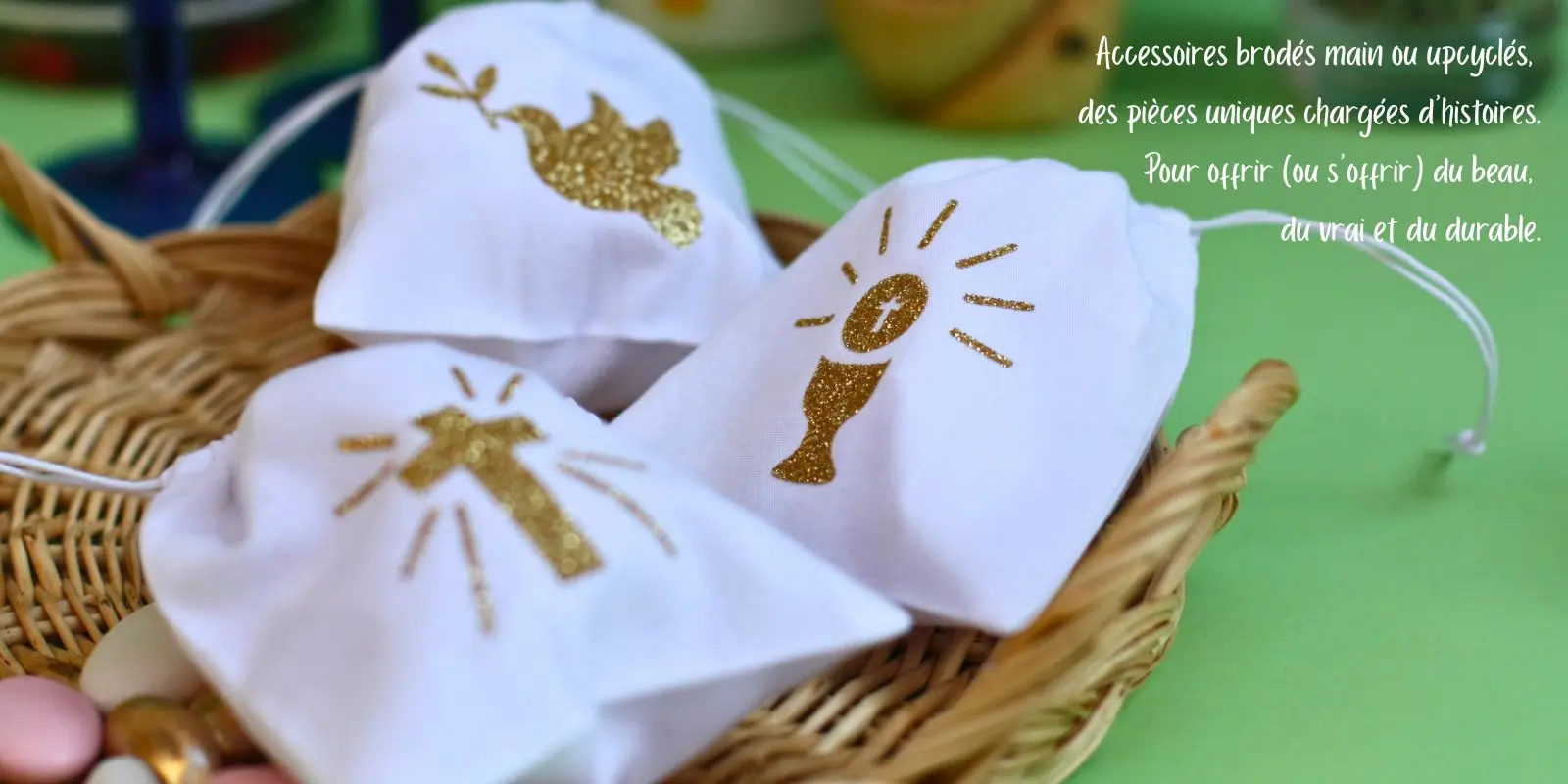 Couverture pochon dragée blanc Couverture pochon dragée blanc