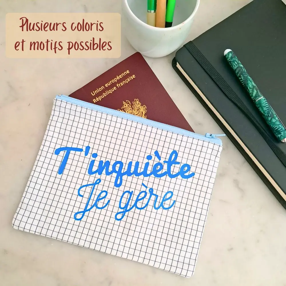 Trousse chemise recyclée à motif Trousse chemise recyclée à motif