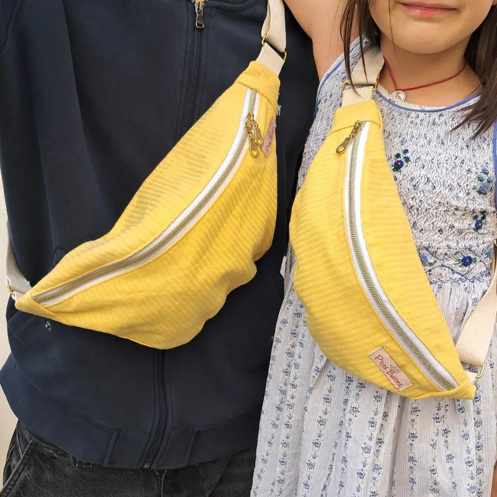 Sac banane femme en tissus upcyclés Sac banane femme en tissus upcyclés